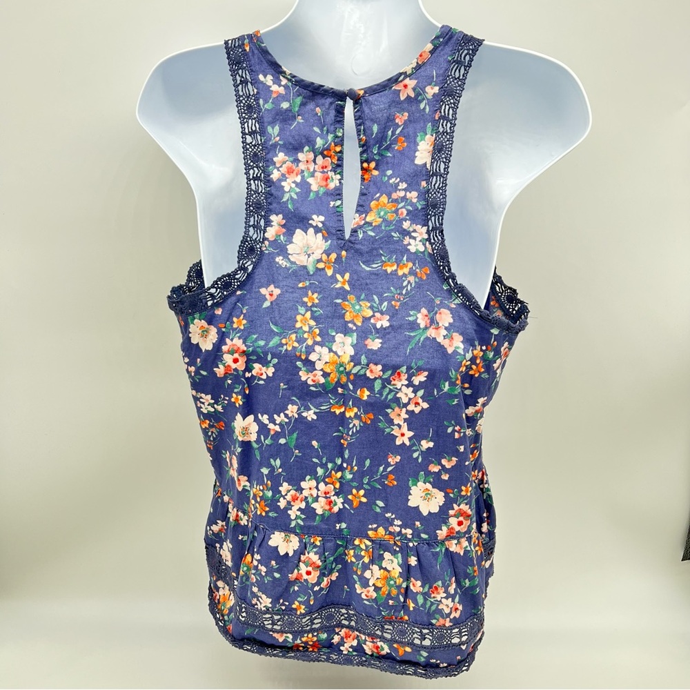Hollister Floral Lace Tank Top - Purple - Picture 5 of 10